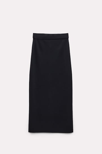Dorothee Schumacher Midi skirt with a button placket pure black