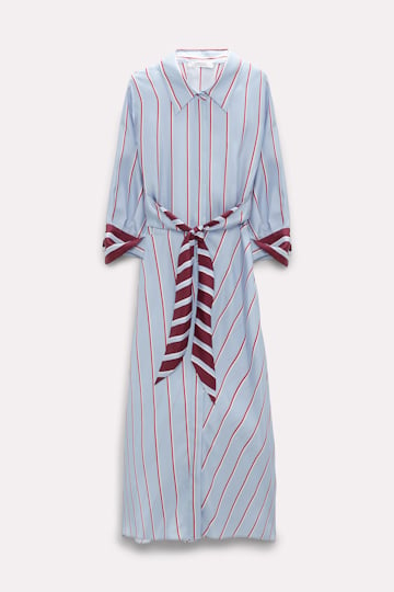 Dorothee Schumacher Striped silk shirtdress colorful mix with stripes