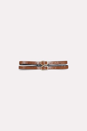 Dorothee Schumacher Double belt with cut-out details adored brown