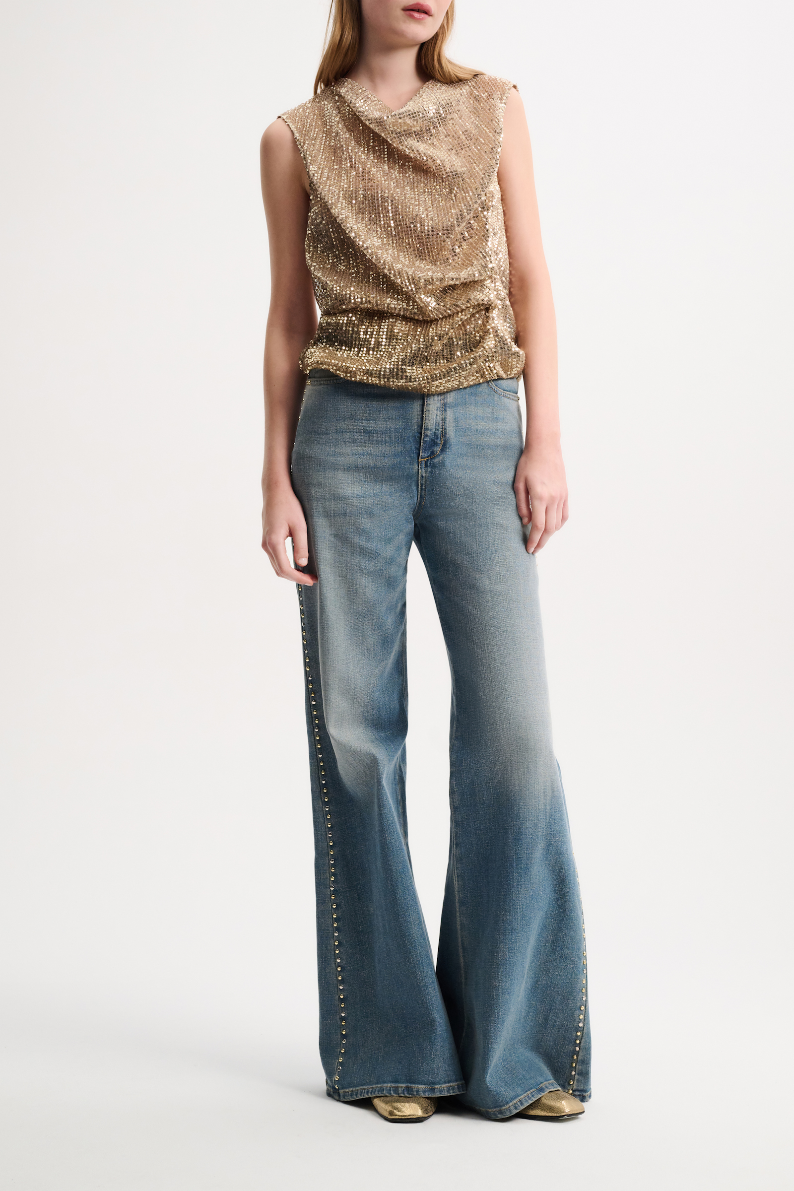 Dorothee Schumacher Jeans mit Ziersteinen dark denim