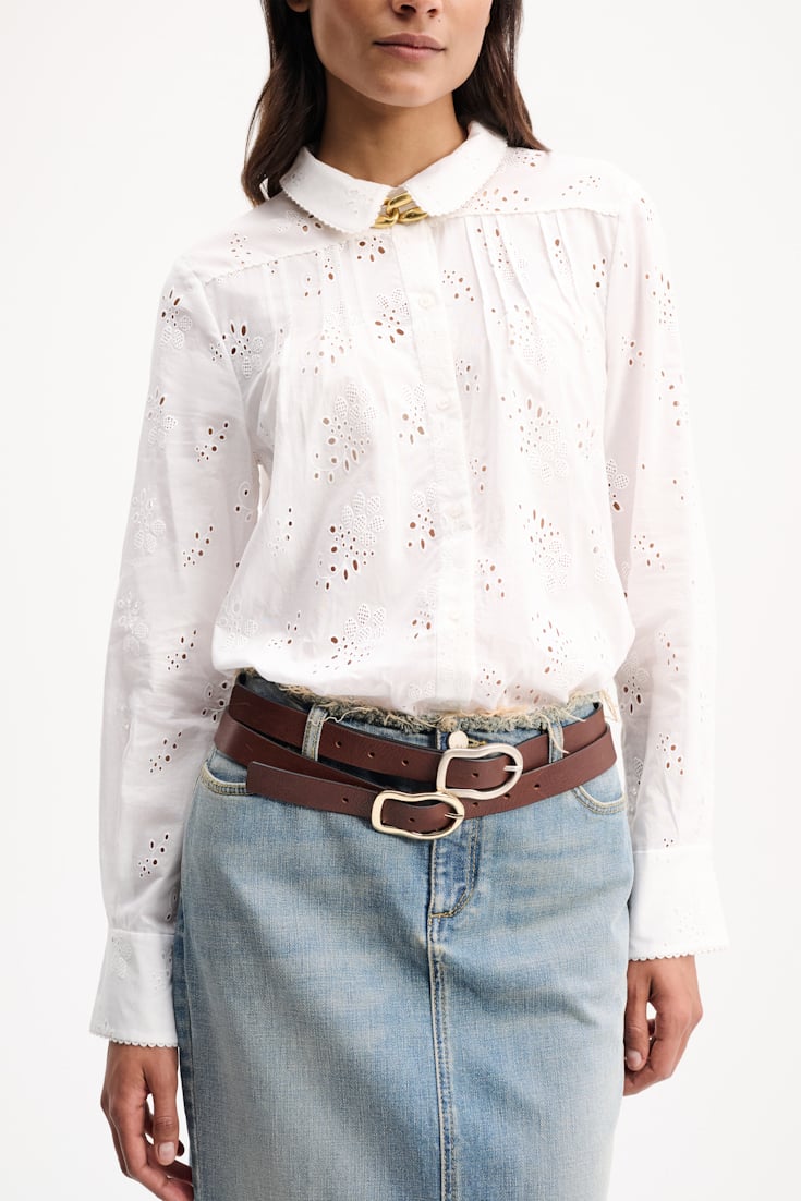 Dorothee Schumacher Blouse in broderie anglaise camellia white