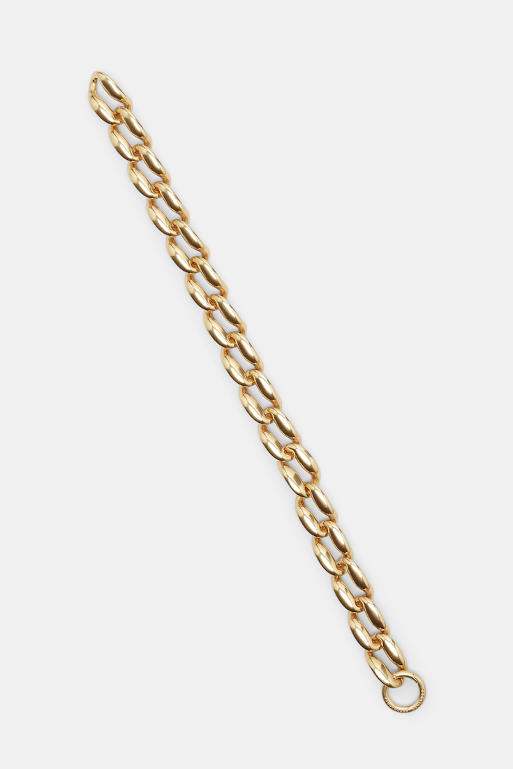 Dorothee Schumacher Brass tone chunky chain necklace antique gold