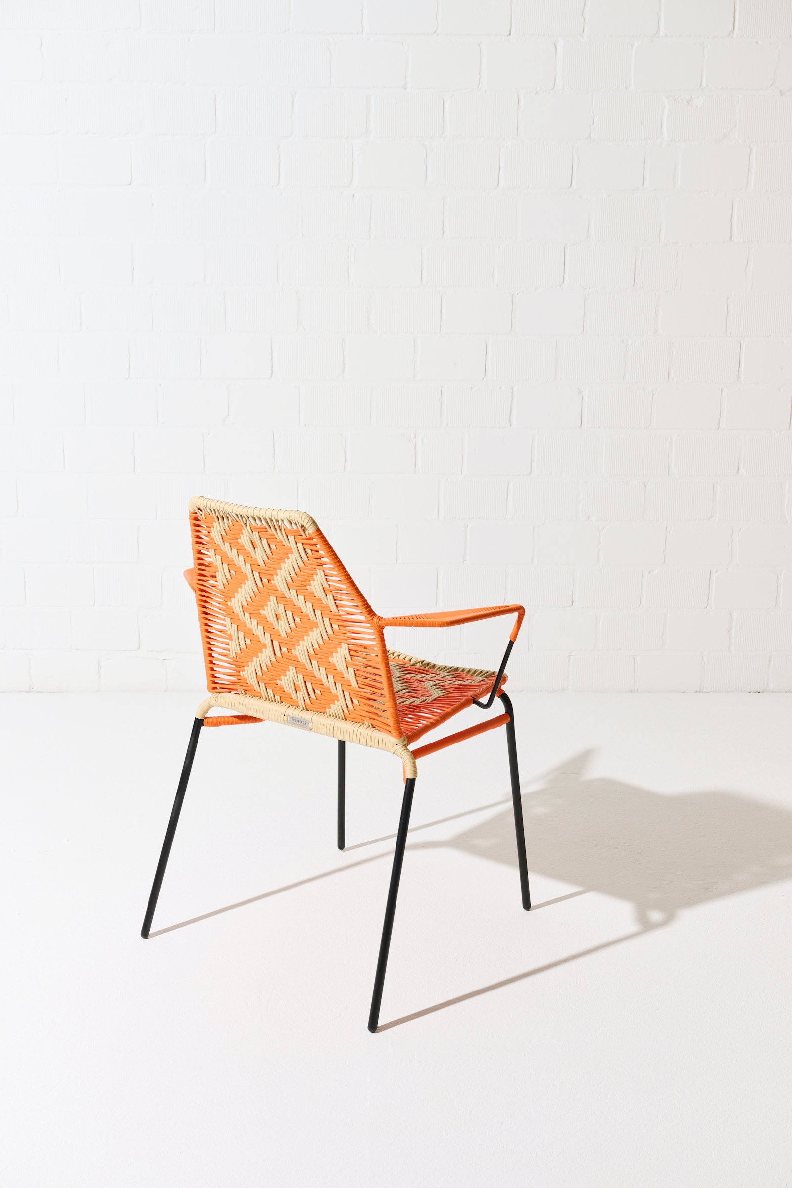 Dorothee Schumacher Handwoven chair naranja beige mix