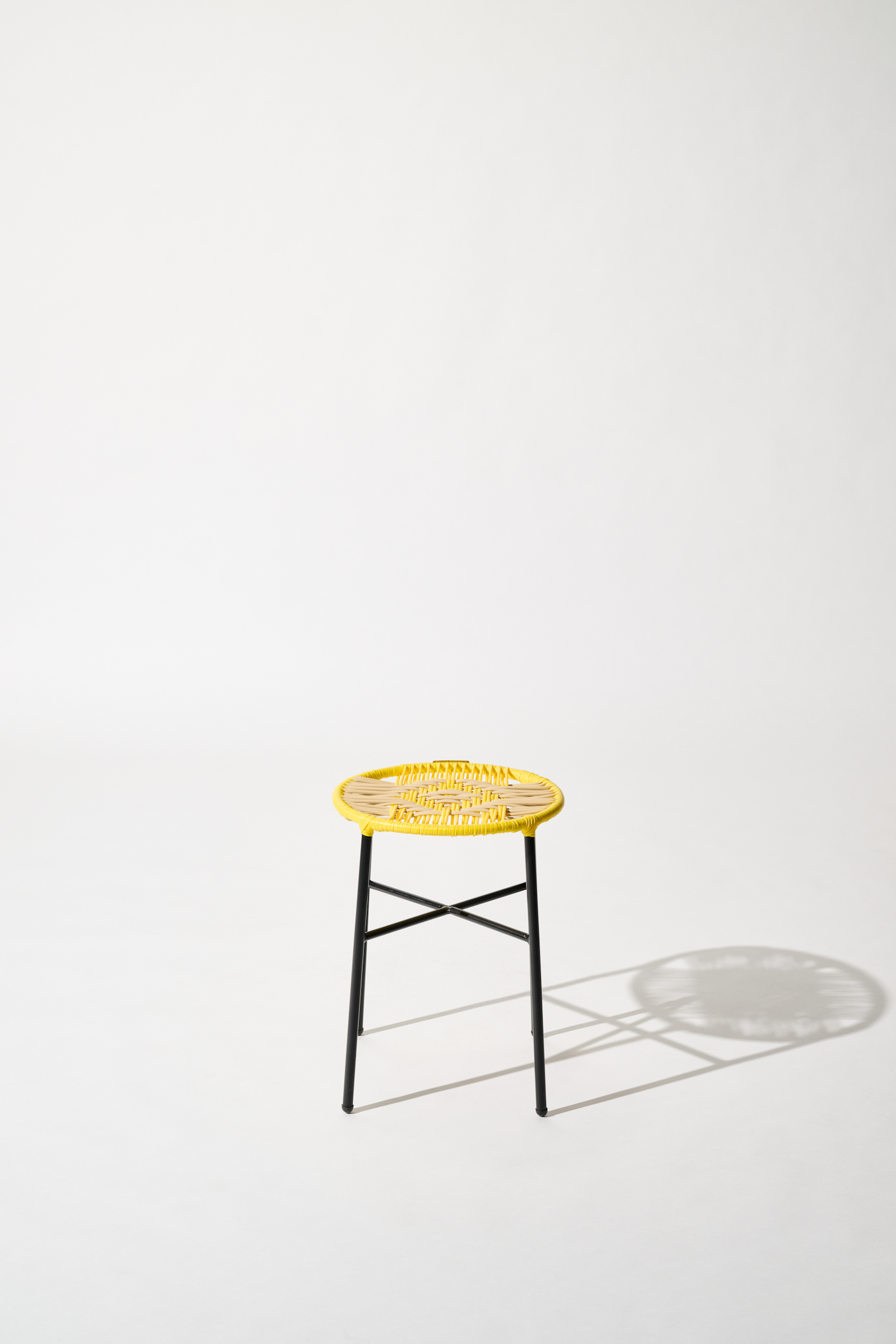 Dorothee Schumacher Handwoven stool amarillo beige mix