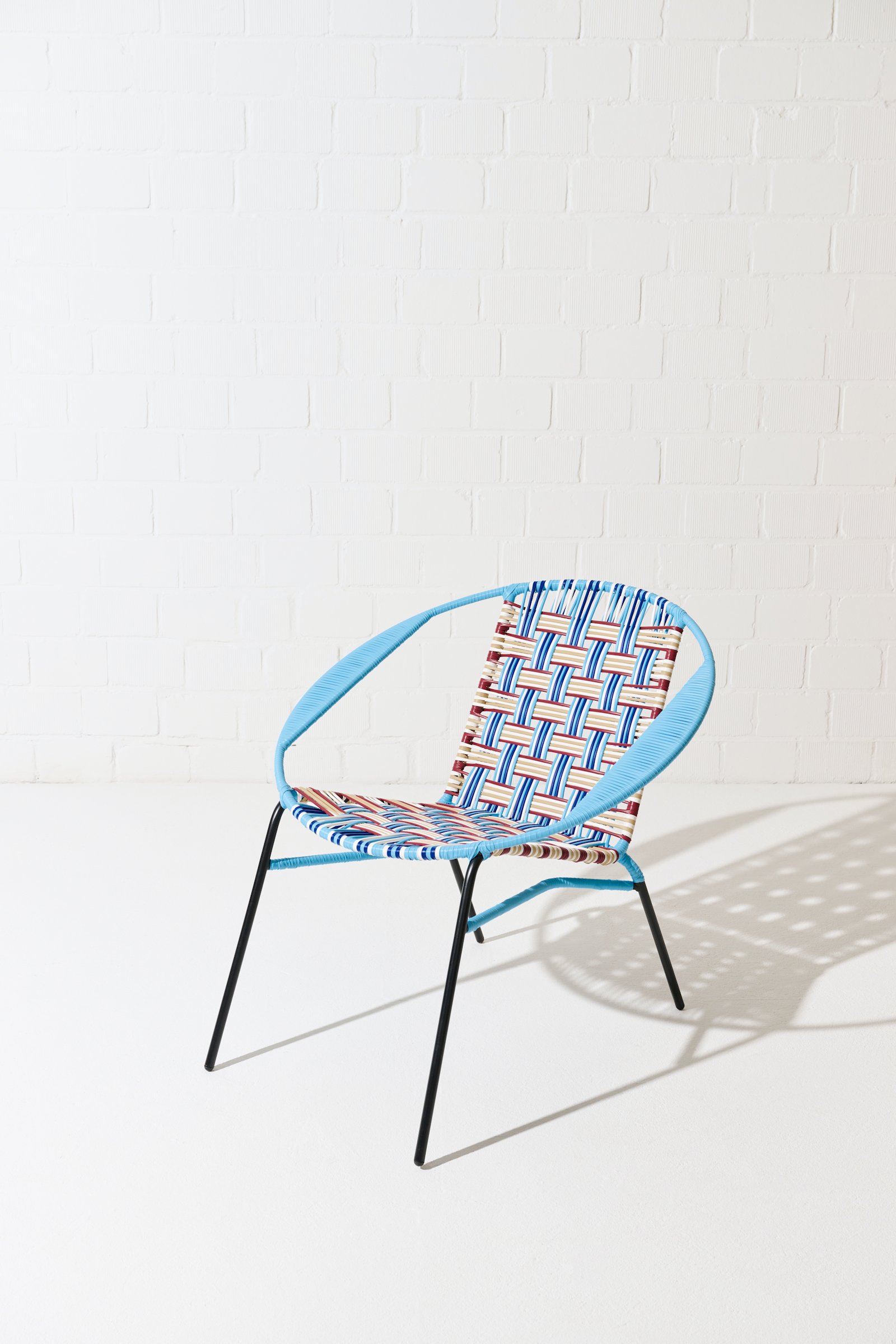 Dorothee Schumacher Handwoven chair blue rojo beige mix
