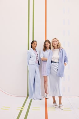 Dorothee Schumacher Midi-Rock aus Seidensatin ice sky