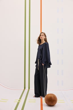 Dorothee Schumacher Hemdbluse aus Seiden-Habotai dark navy