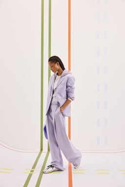 Dorothee Schumacher Hose aus technischem Leinen violet