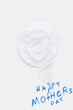 Dorothee Schumacher Limited edition XL rose brooch pure white