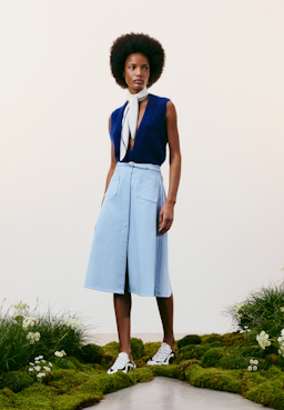Dorothee Schumacher Gilet im Pointelle-Allover aus Kaschmir ocean
