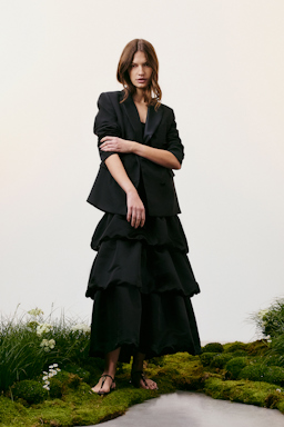 Dorothee Schumacher Patchwork dress pure black
