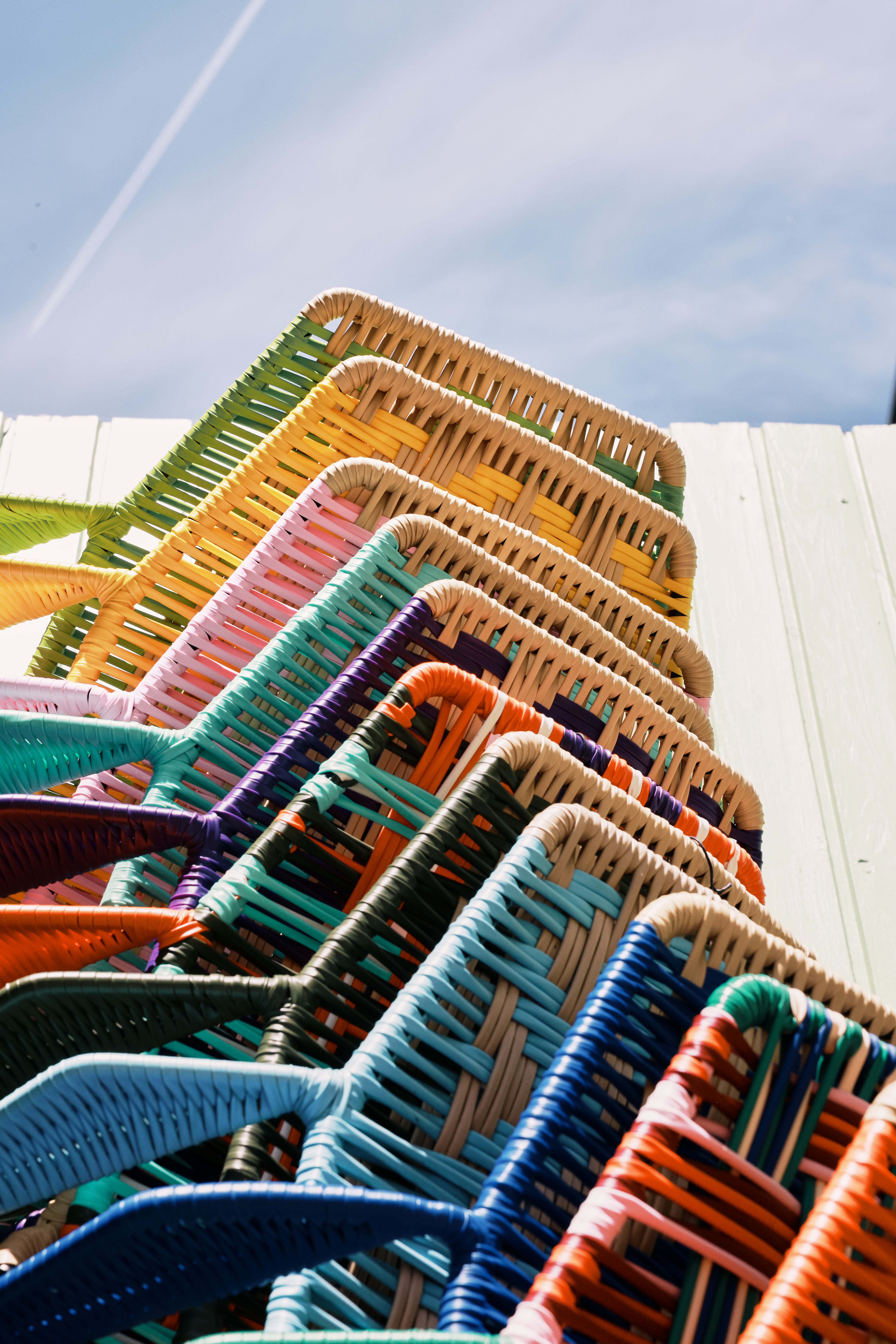 Handwoven Colorful Chairs