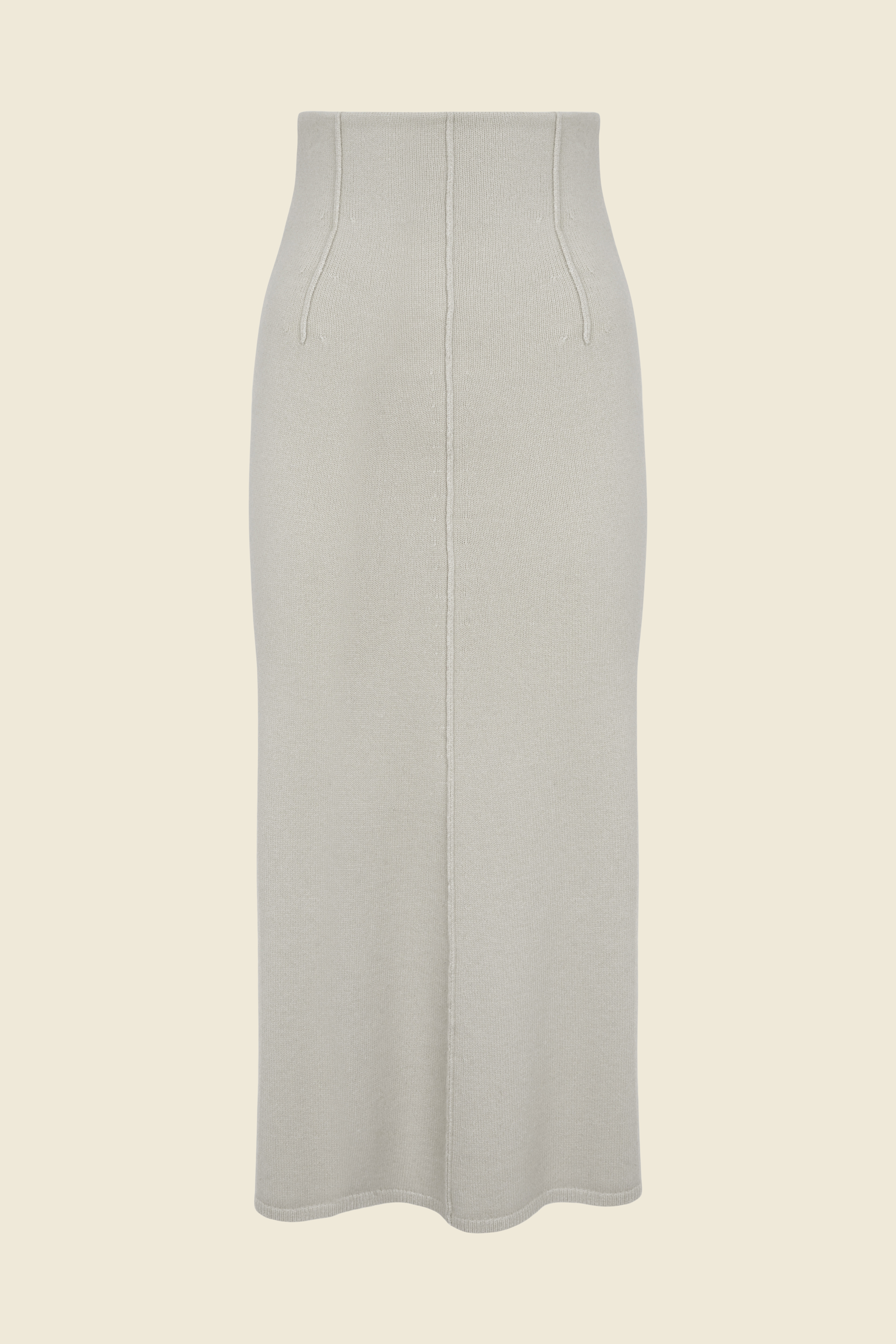 Dorothee Schumacher PANEL KNIT MIDI SKIRT softened green