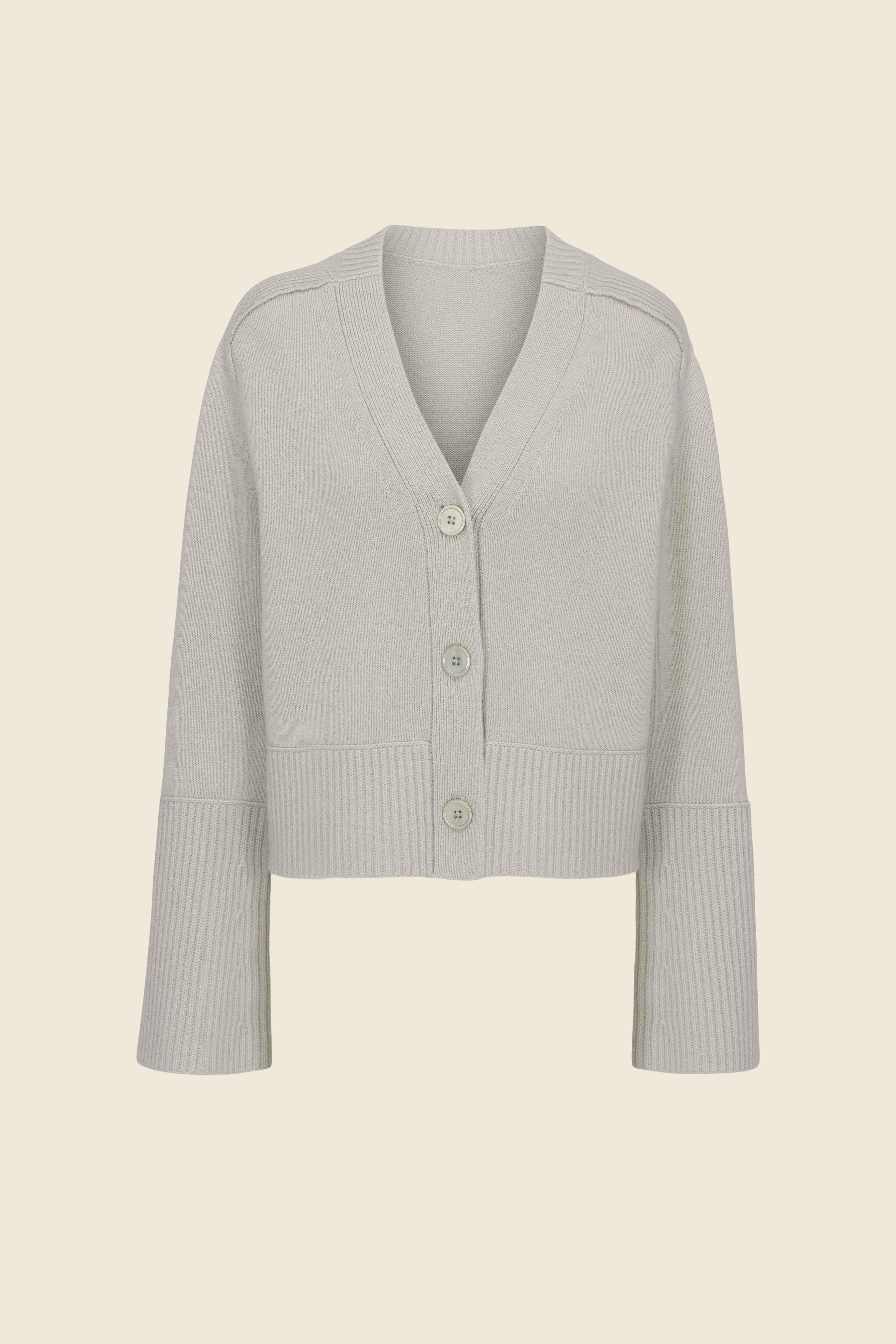 Dorothee Schumacher CARDIGAN AUS WOLL-KASCHMIR MIX softened green