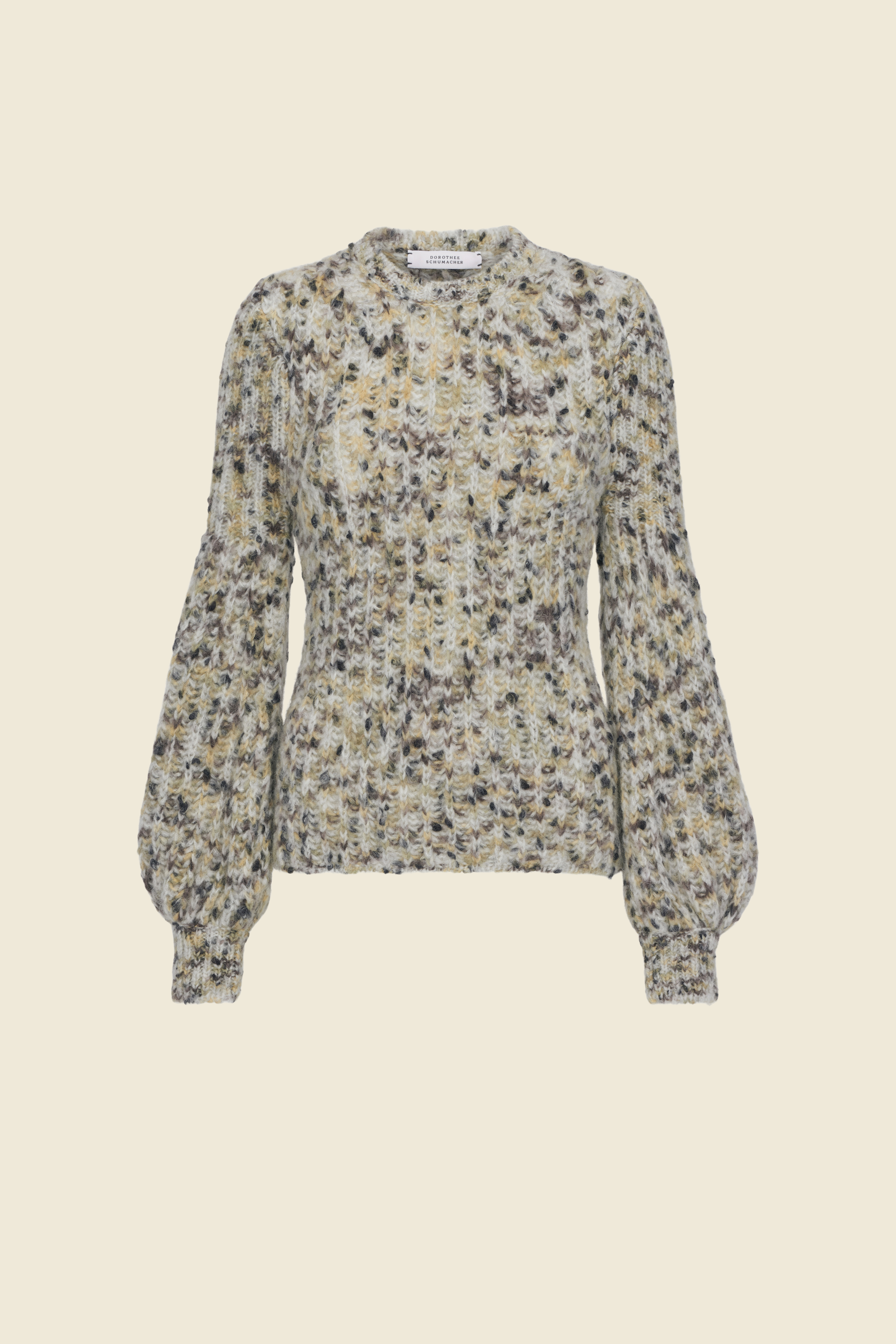 Dorothee Schumacher FANCY KNIT SWEATER green brown mix