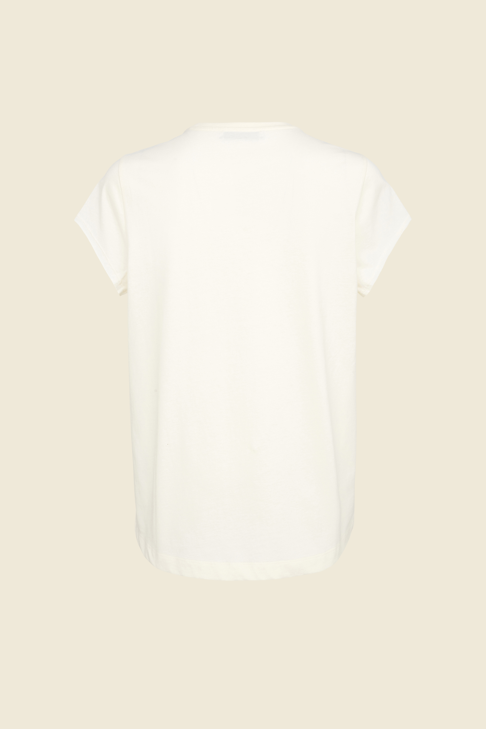 Dorothee Schumacher LETTERED COTTON T-SHIRT vanilla