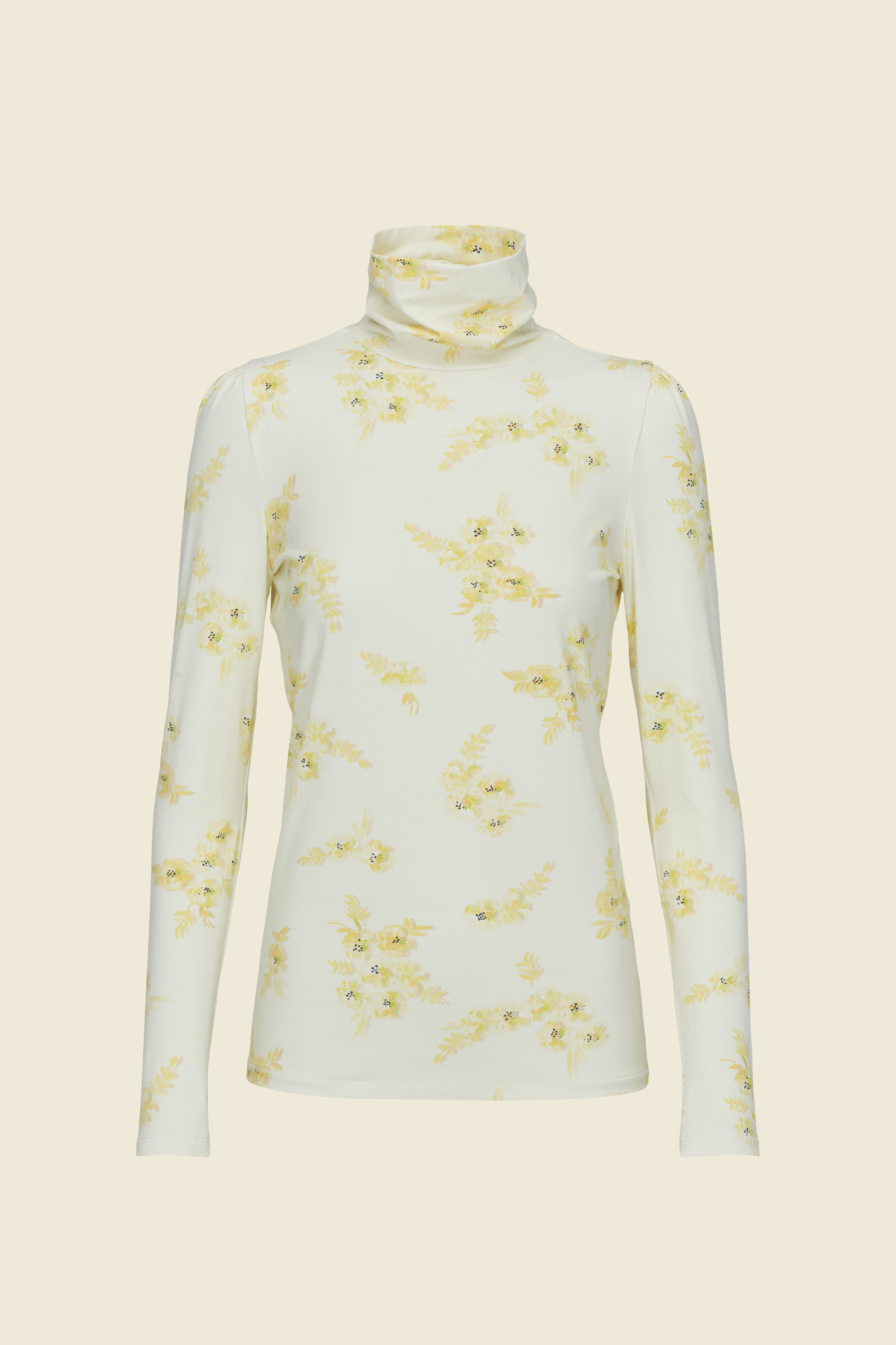 Dorothee Schumacher Floral Movement Turtleneck In Multi Colour