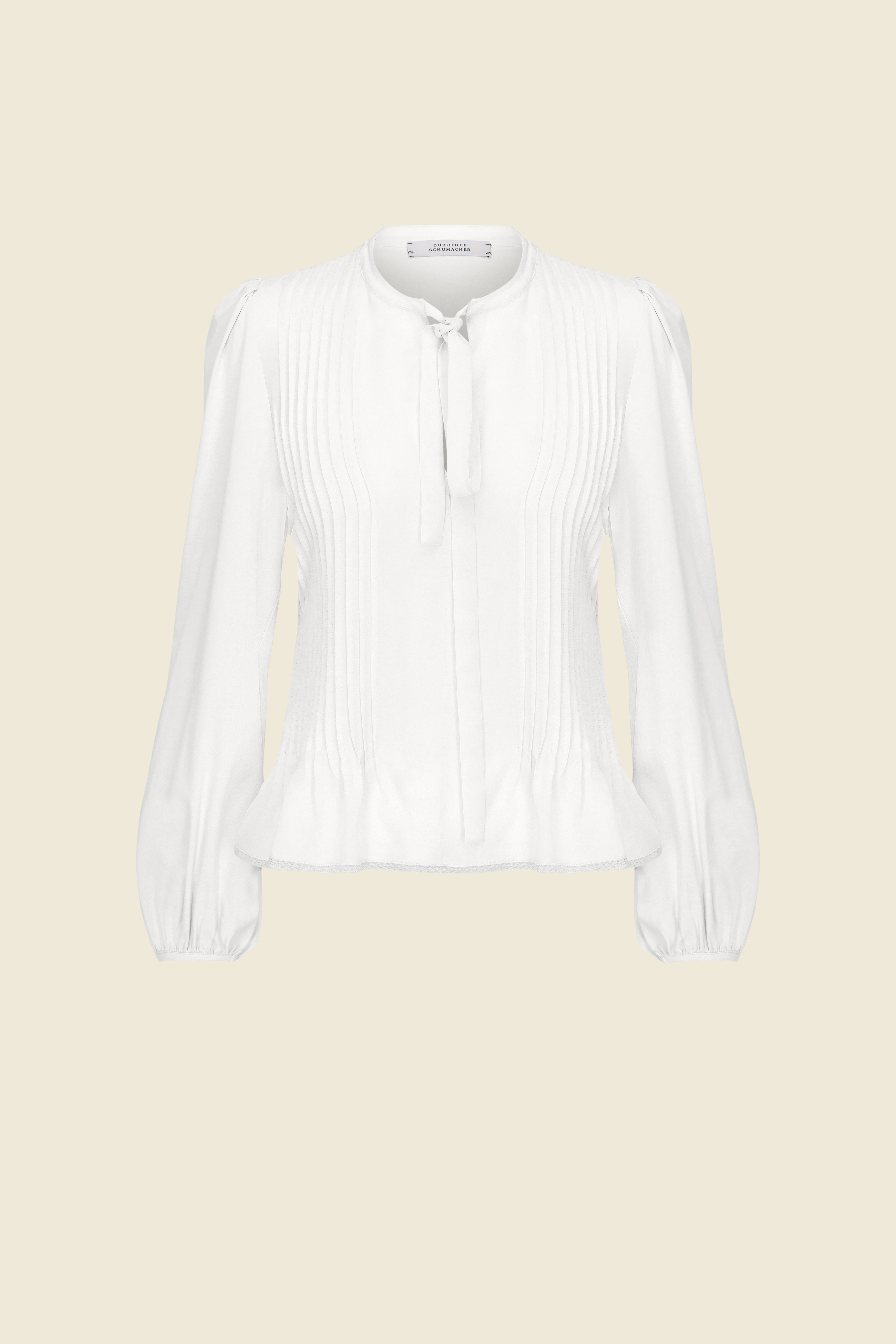 Dorothee Schumacher BLUSE MIT BIESENDETAILS camellia white