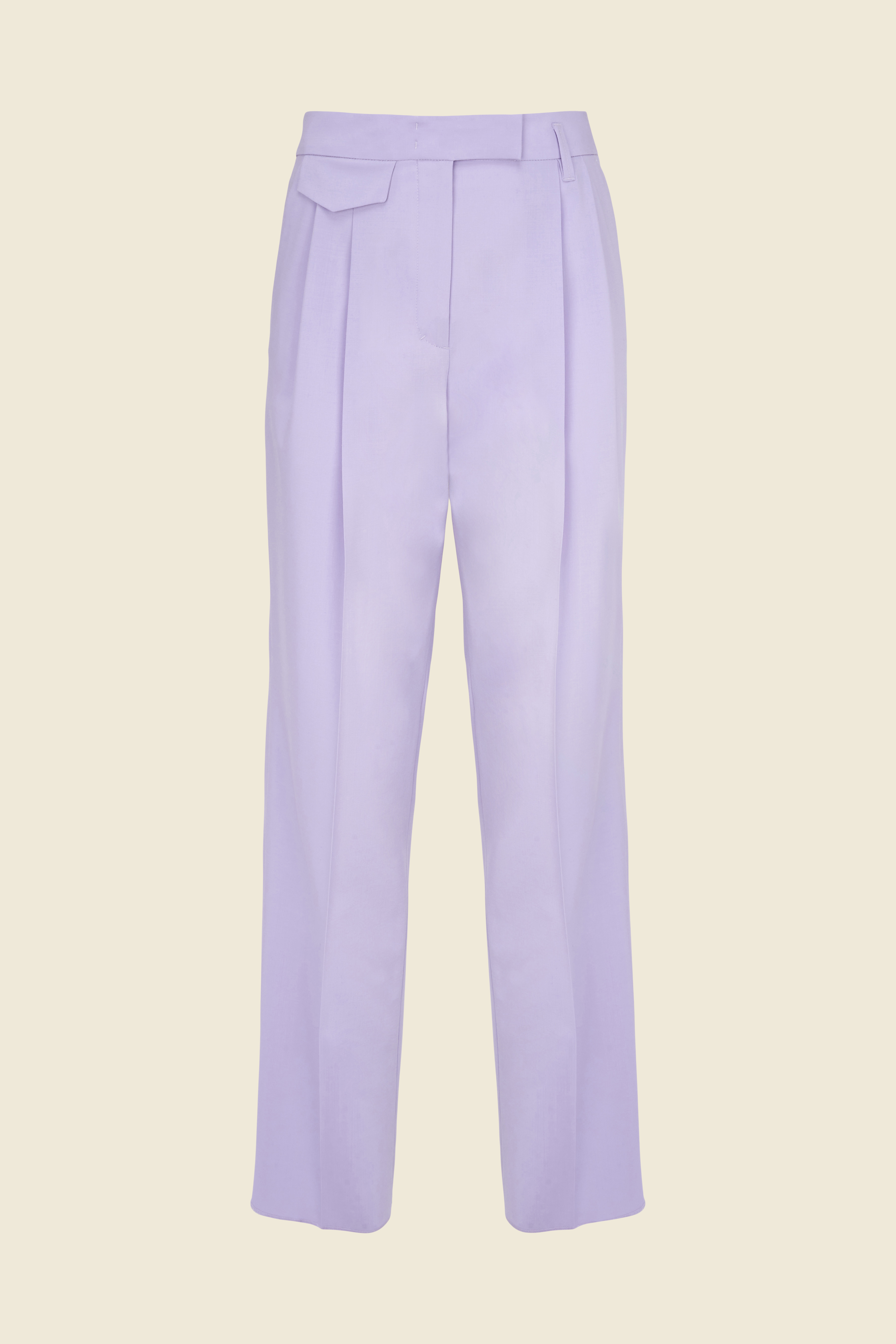 Dorothee Schumacher WIDE LEG PLEATED PANTS powder lilac