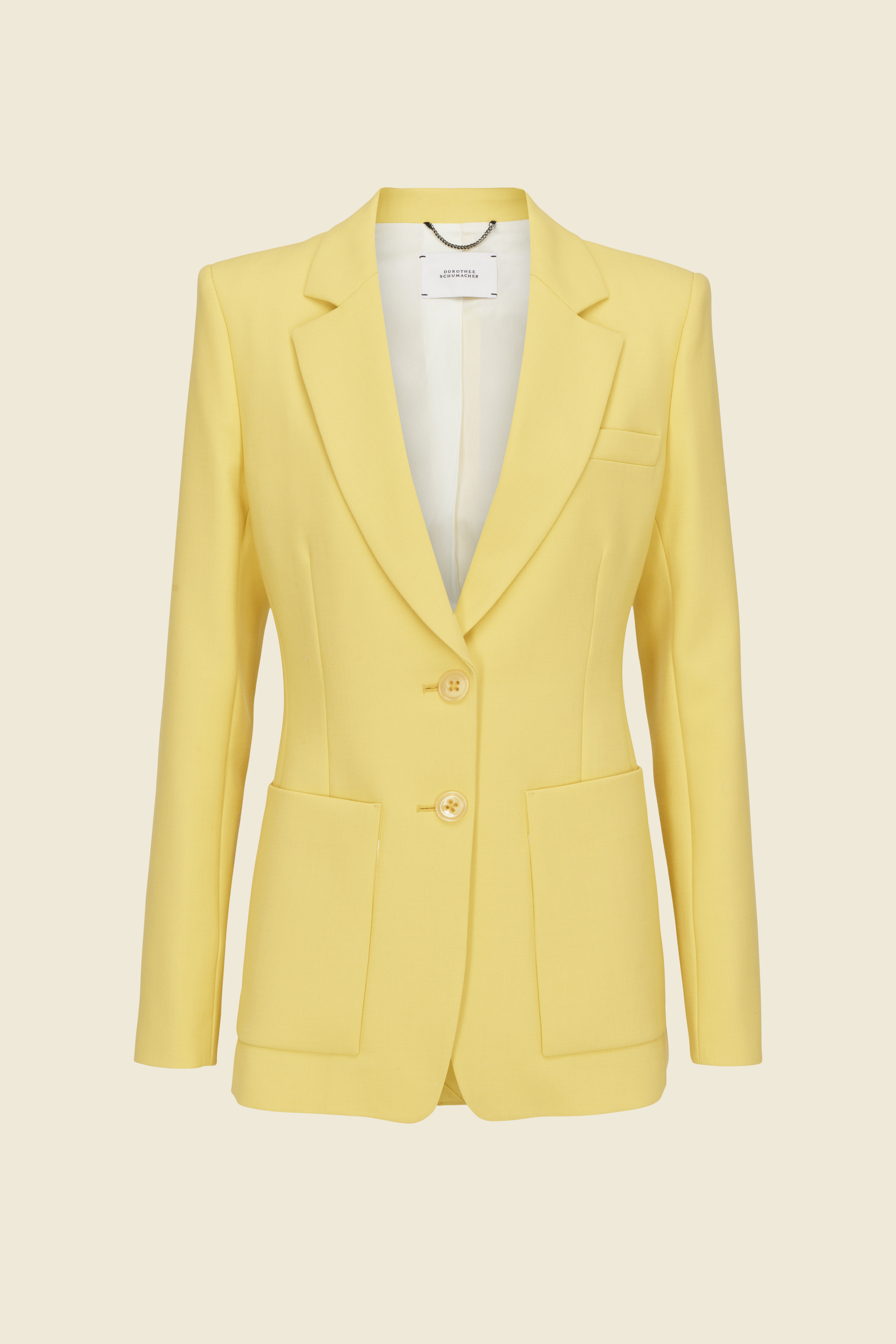 Dorothee Schumacher SINGLE-BREASTED BLAZER bright yellow