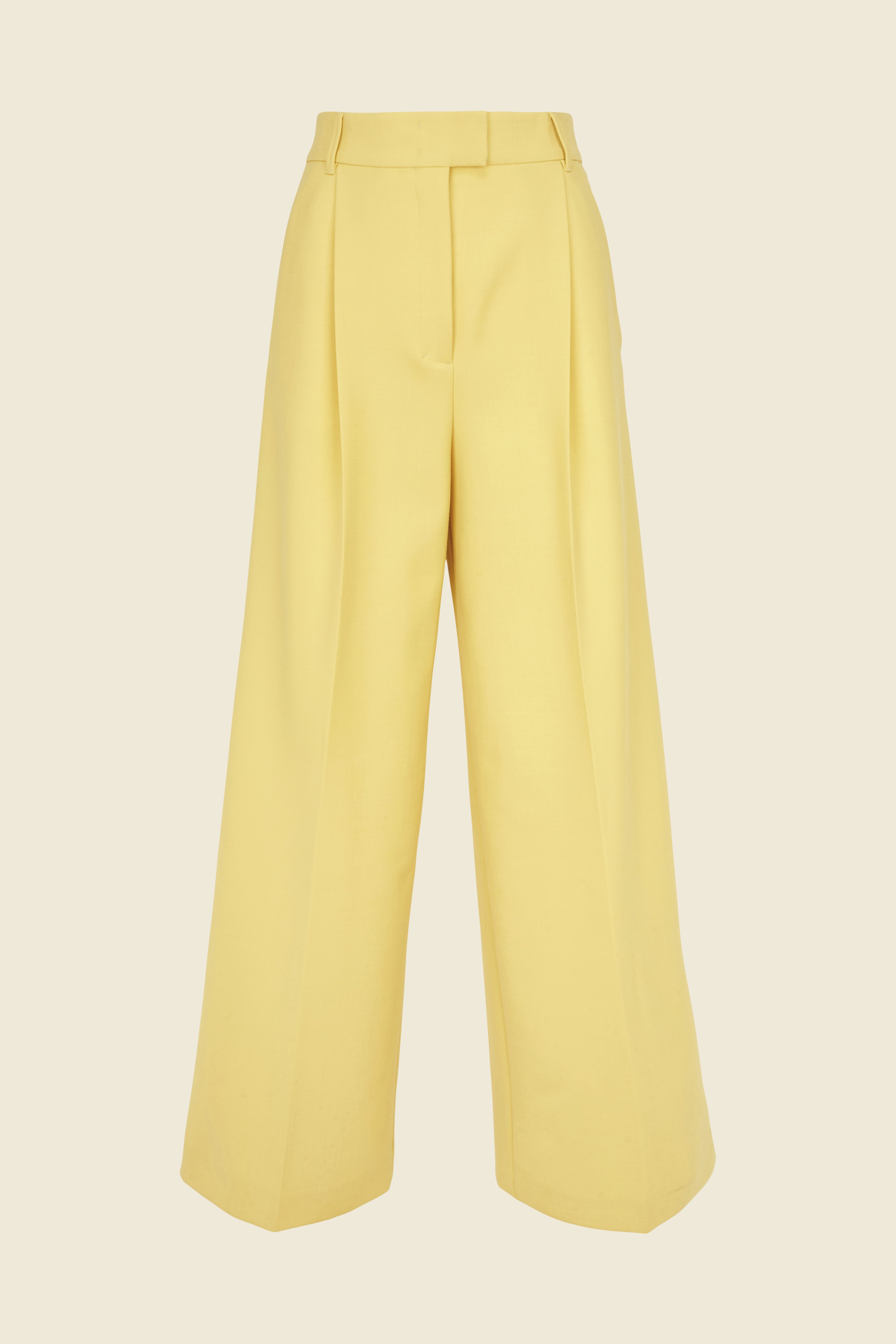 Dorothee Schumacher WIDE LEG, HIGH-WAISTED PANTS bright yellow