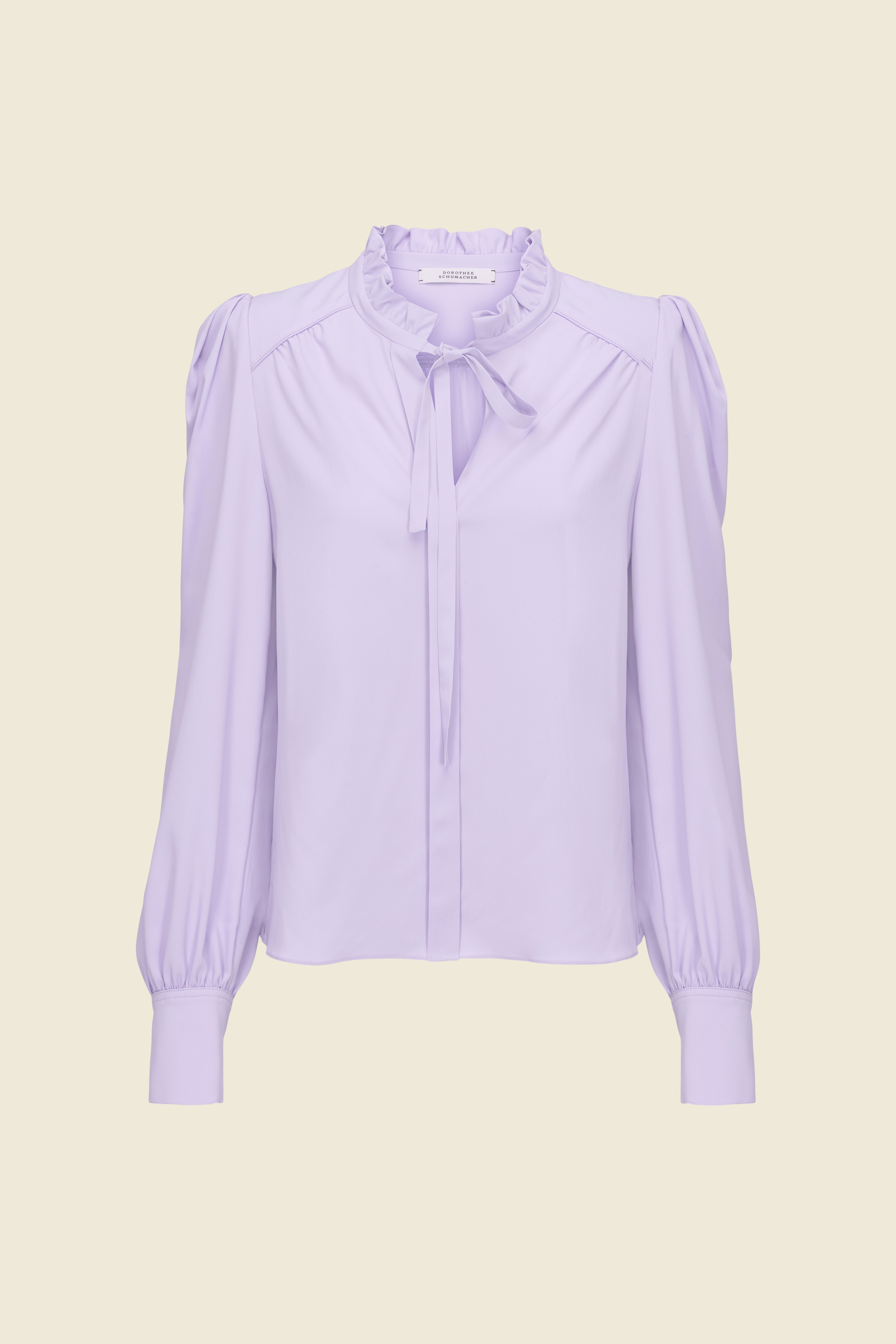 Dorothee Schumacher RUFFLE COLLAR BLOUSE powder lilac