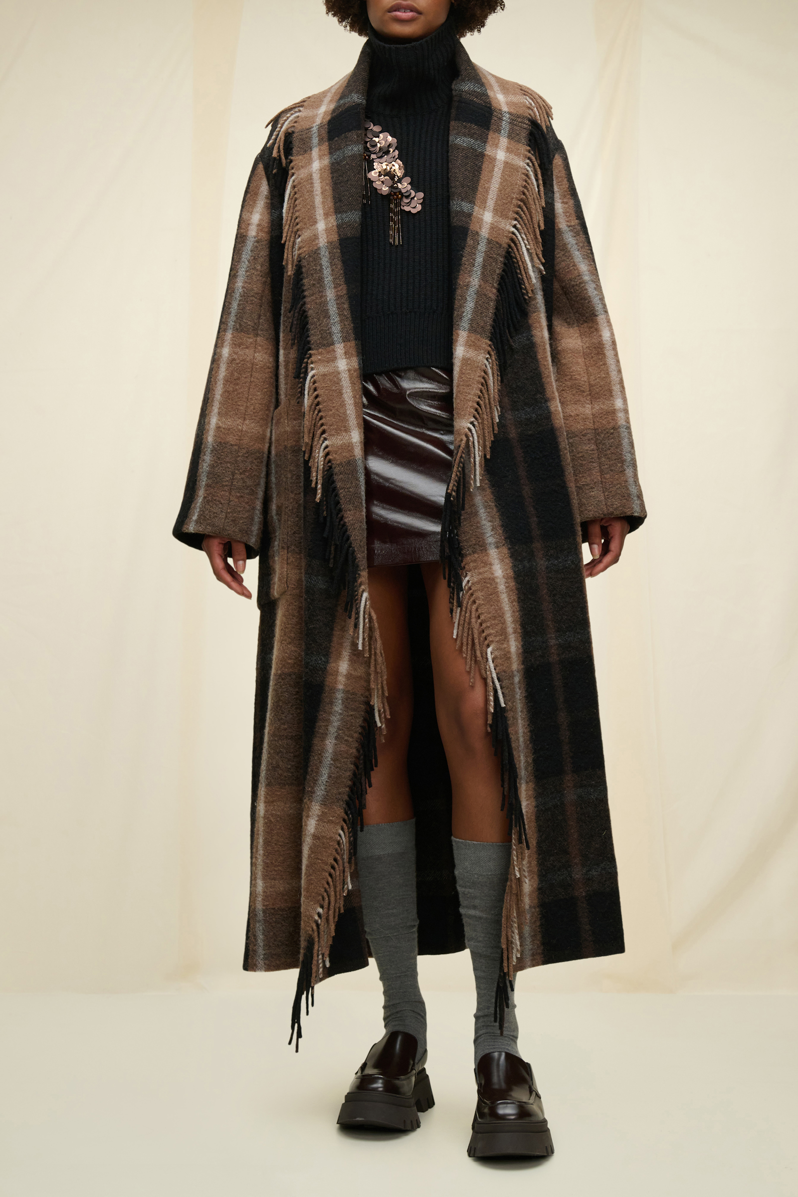 CHECKED COMFORT cape