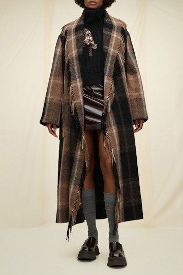 CHECKED COMFORT cape