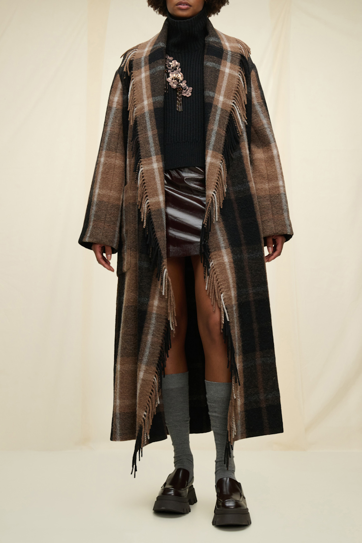 CHECKED COMFORT cape
