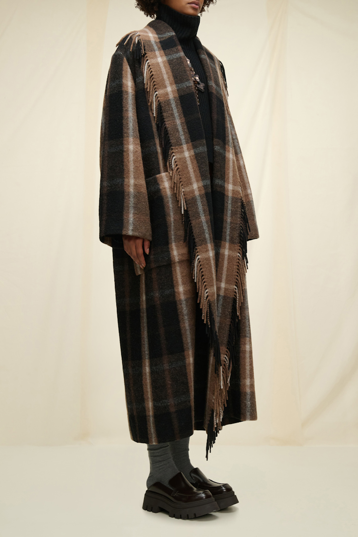 CHECKED COMFORT cape