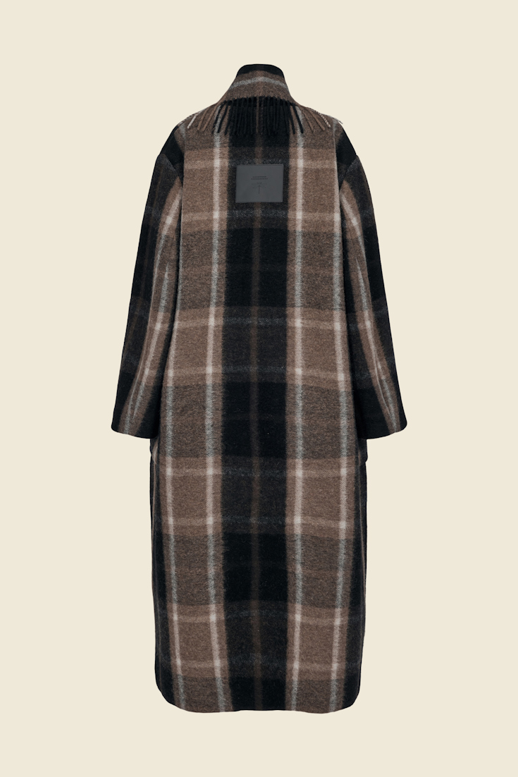 CHECKED COMFORT cape