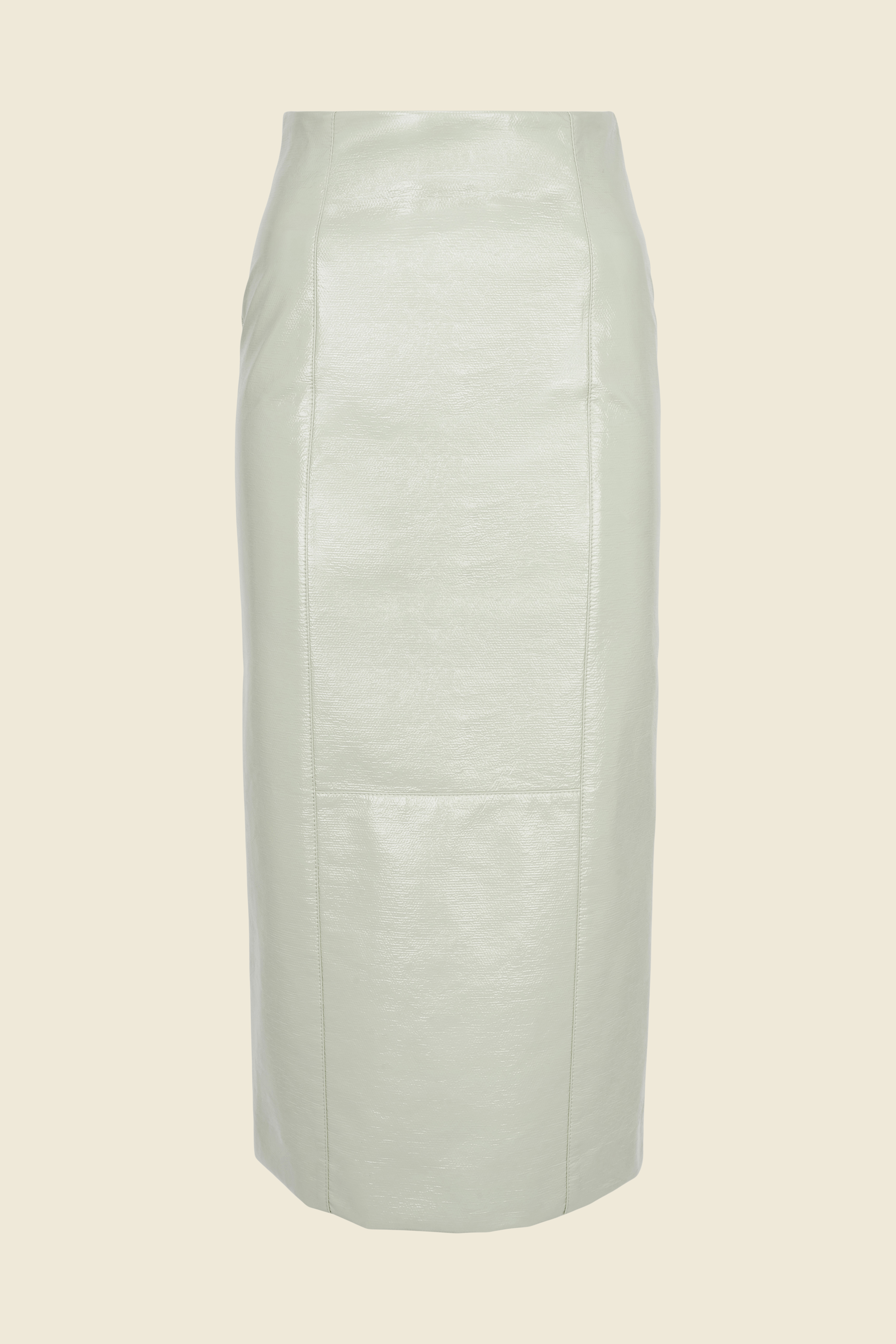 Dorothee Schumacher ROCK AUS LACKLEDER softened green