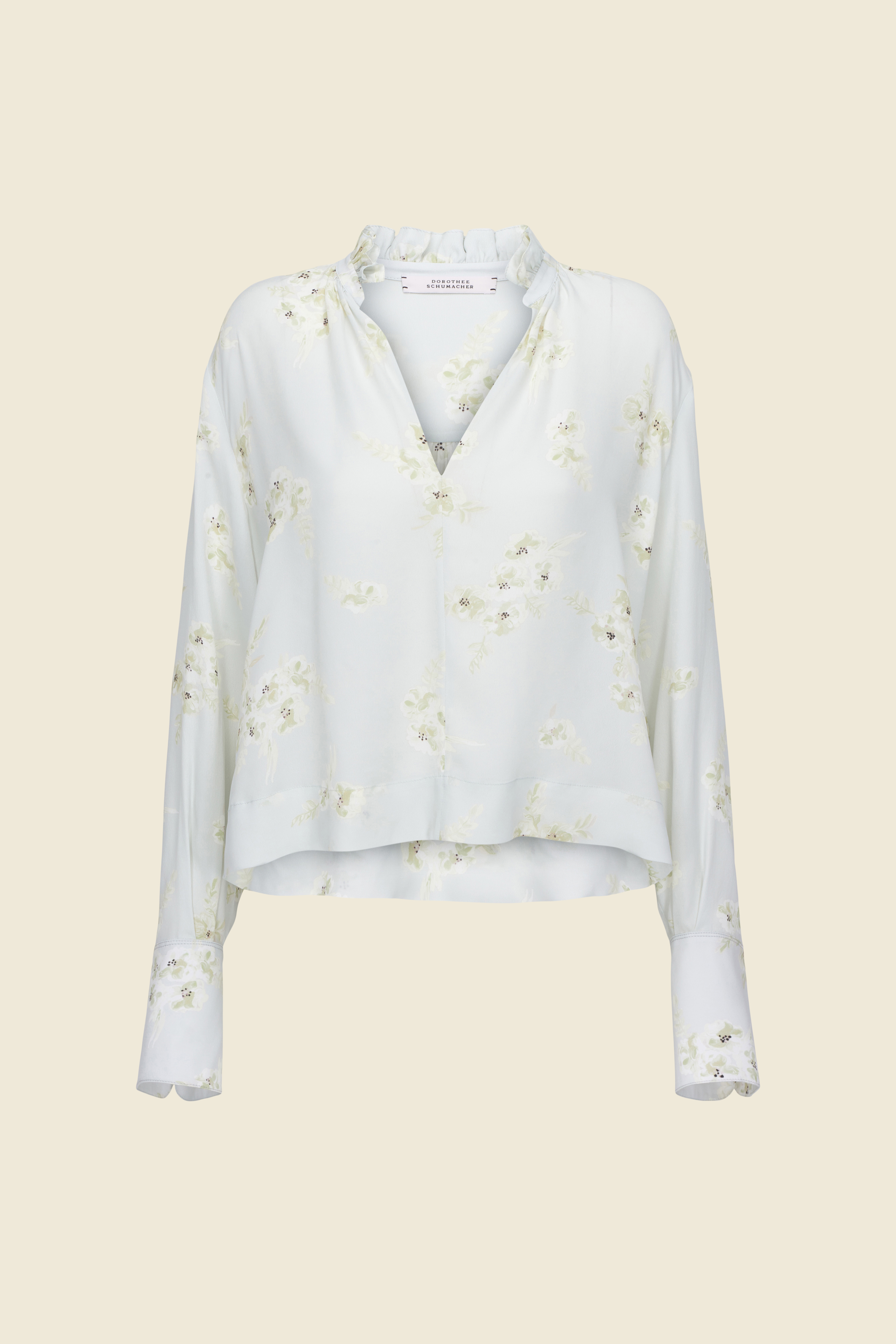 Dorothee Schumacher FLORALE BLUSE MIT RÜSCHEN floral green mix