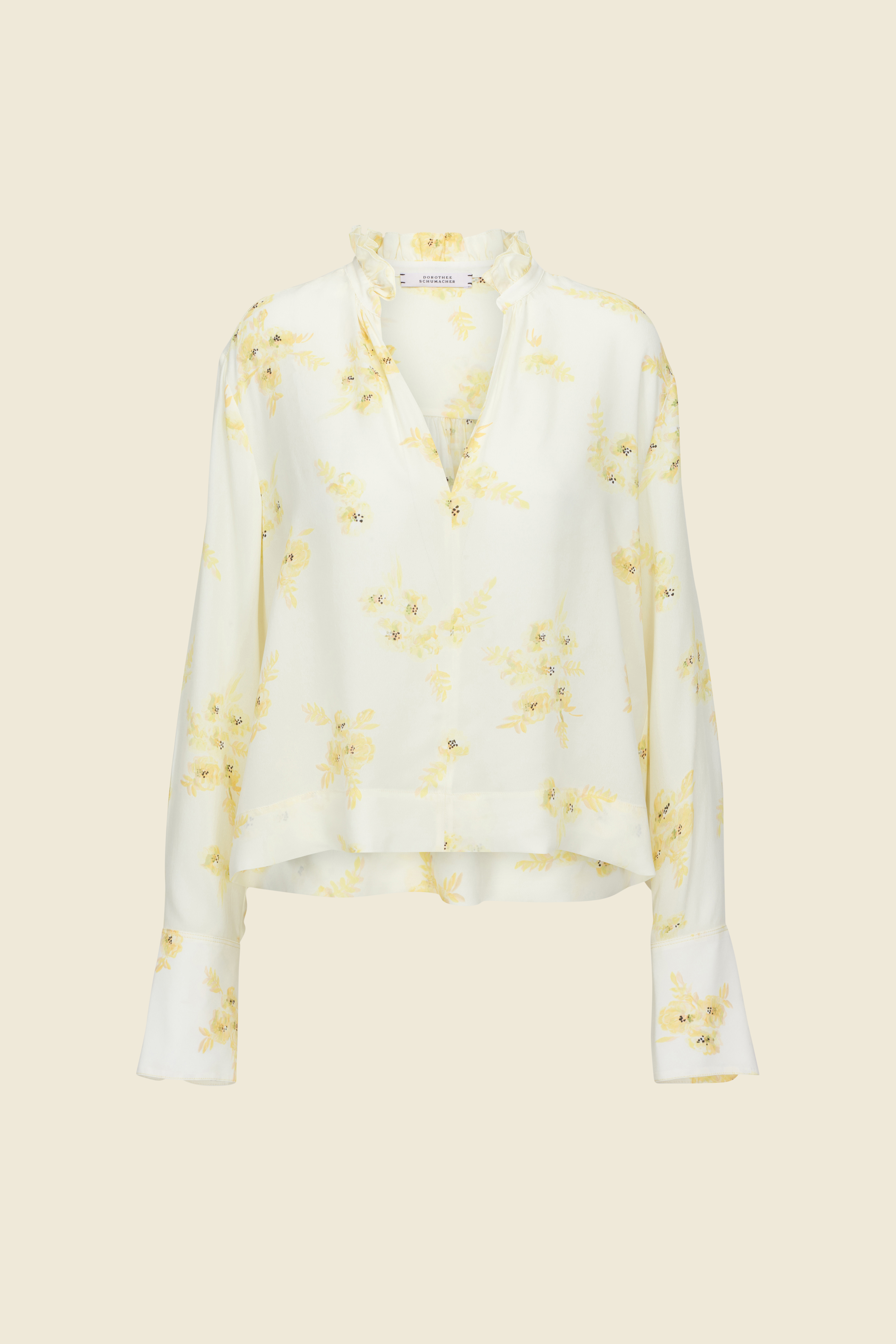 Dorothee Schumacher FLOWY FLORAL PRINT BLOUSE floral yellow mix