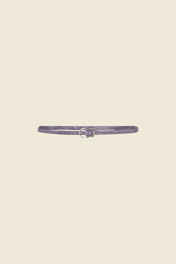 TEXTURED LUXE skinny belt
