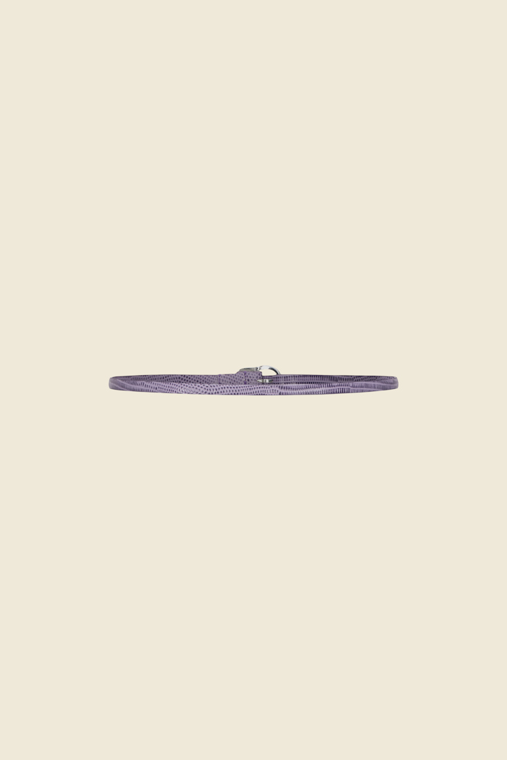 TEXTURED LUXE skinny belt