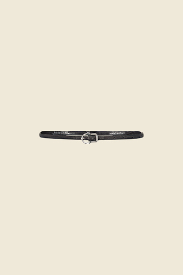 TEXTURED LUXE skinny belt
