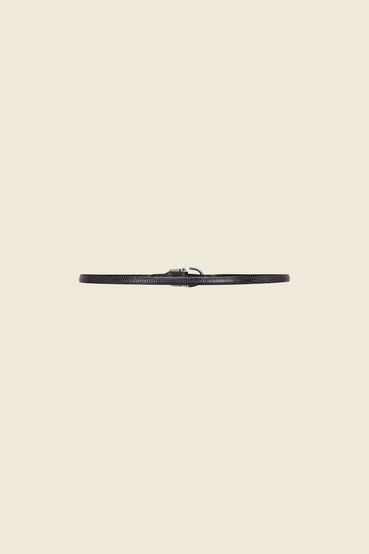 TEXTURED LUXE skinny belt