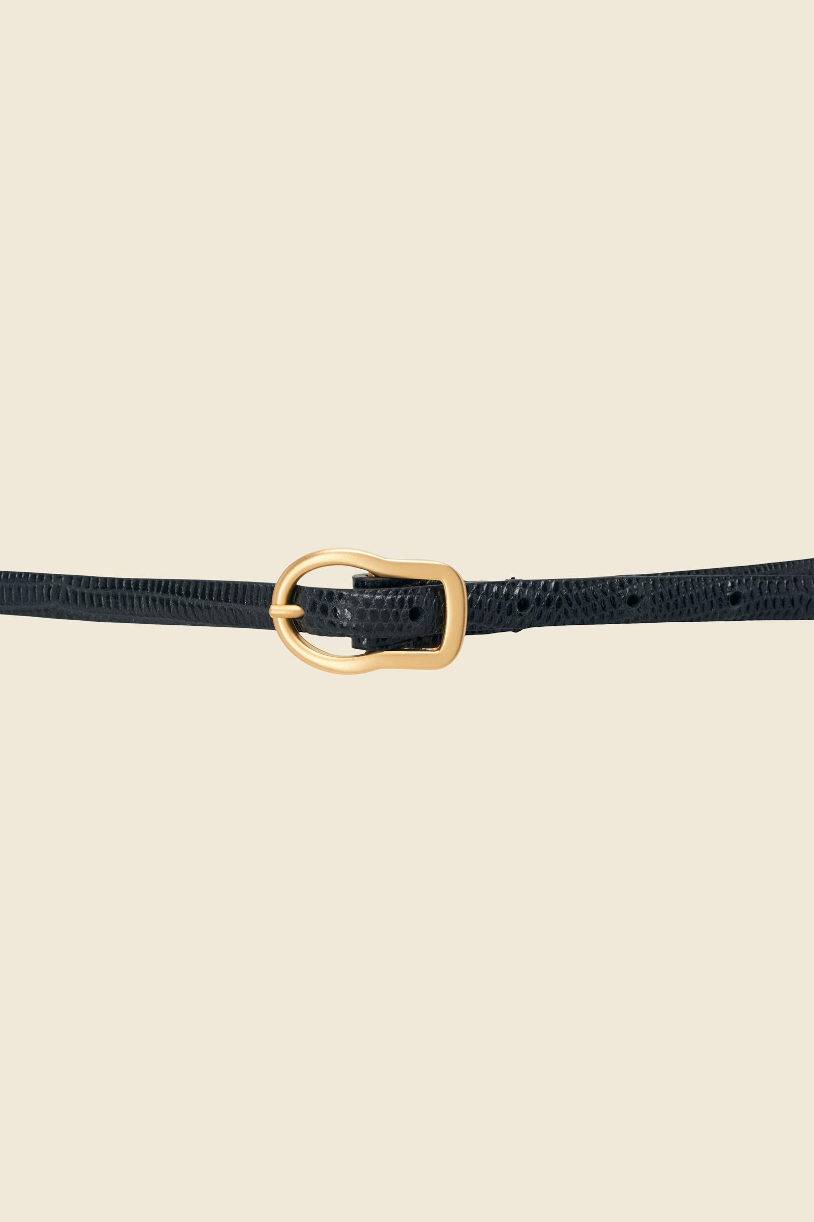 TEXTURED LUXE skinny belt