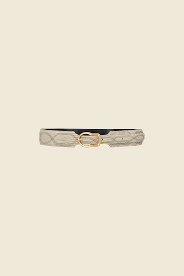 TEXTURED LUXE western belt 4cm
