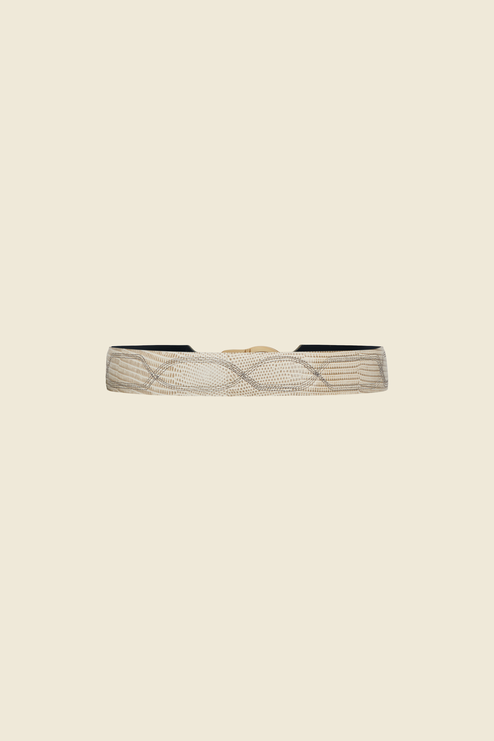 TEXTURED LUXE western belt 4cm