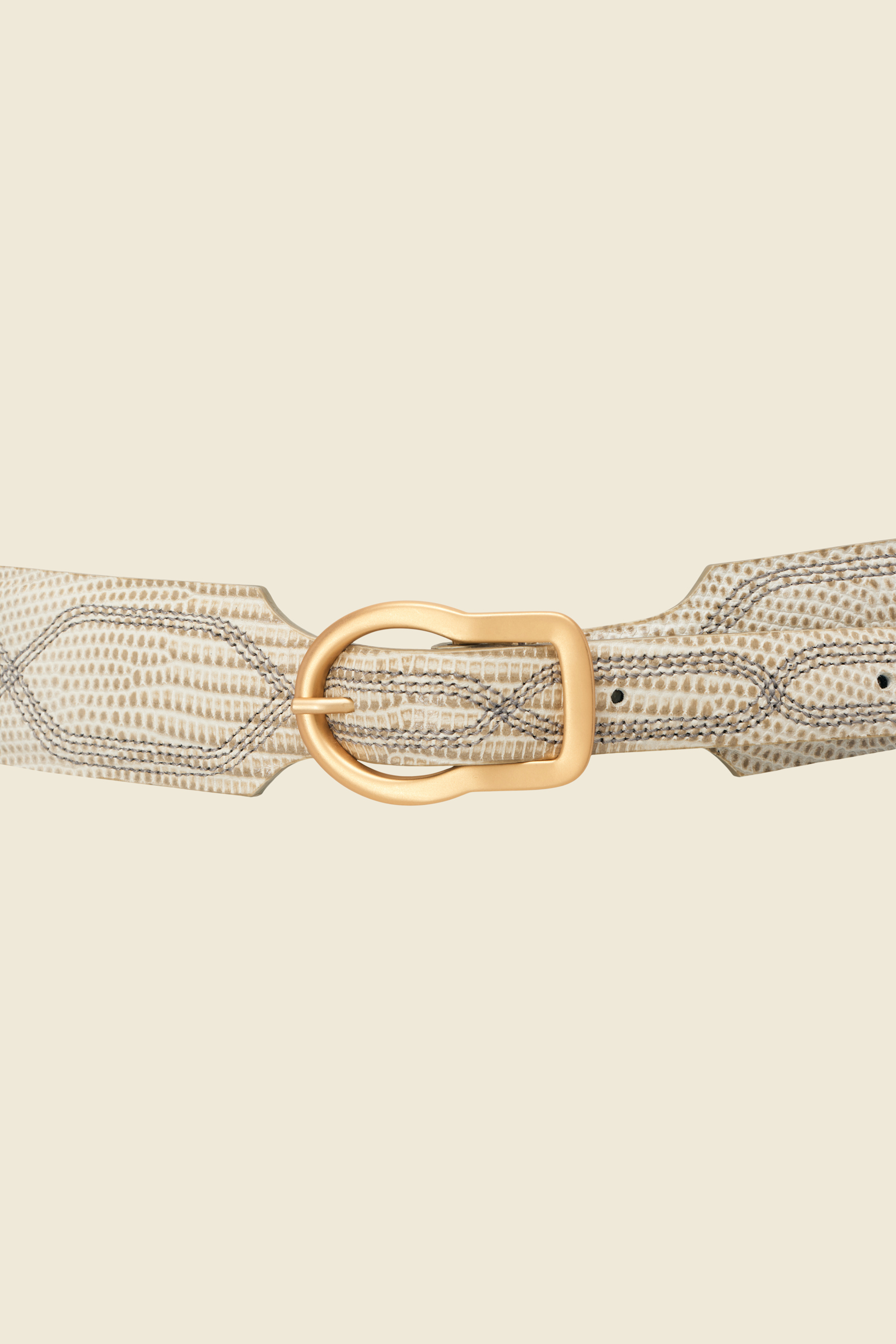TEXTURED LUXE western belt 4cm