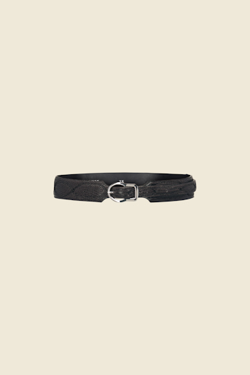 TEXTURED LUXE western belt 4cm