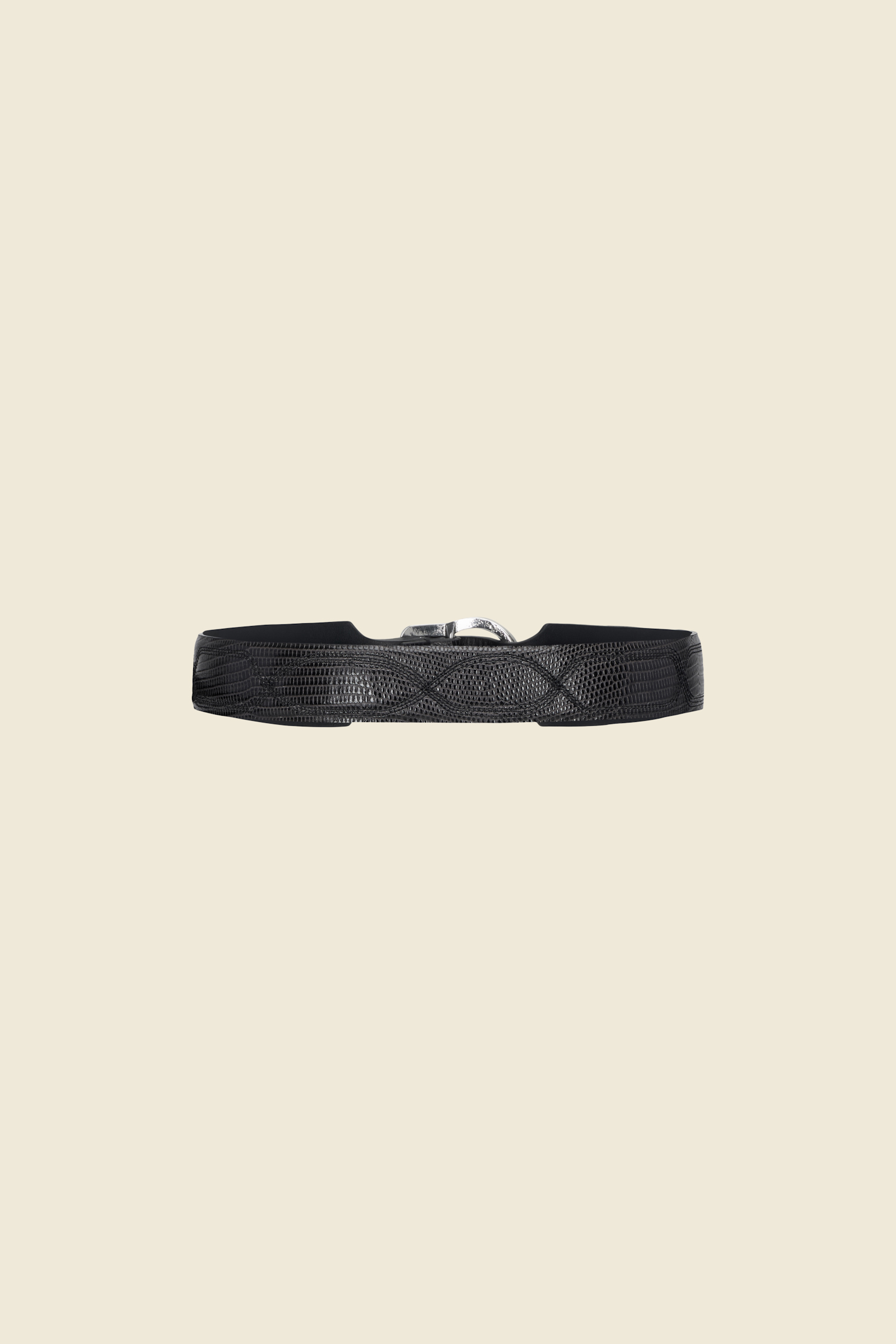 TEXTURED LUXE western belt 4cm