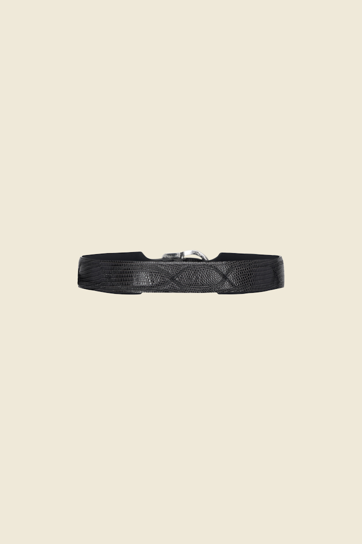 TEXTURED LUXE western belt 4cm