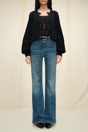 TEXTURED LUXE western belt 4cm