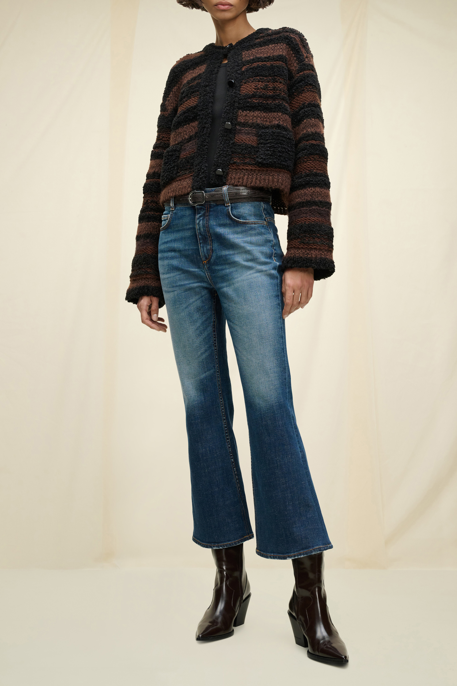 GLOSSY AMBITION short western boot