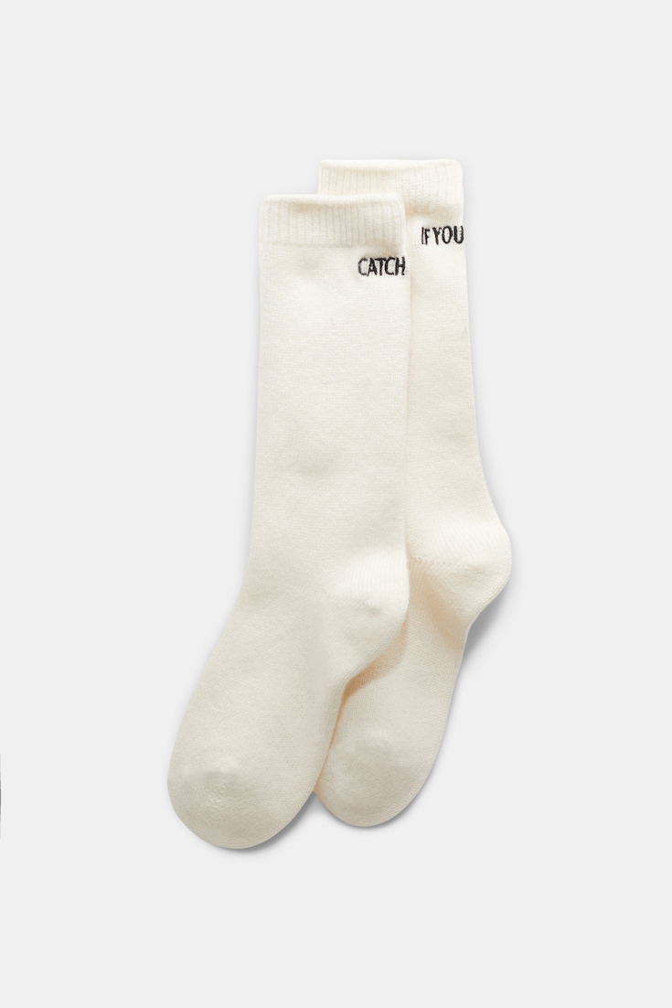 Dorothee Schumacher CASHMERE SOCKS camellia white