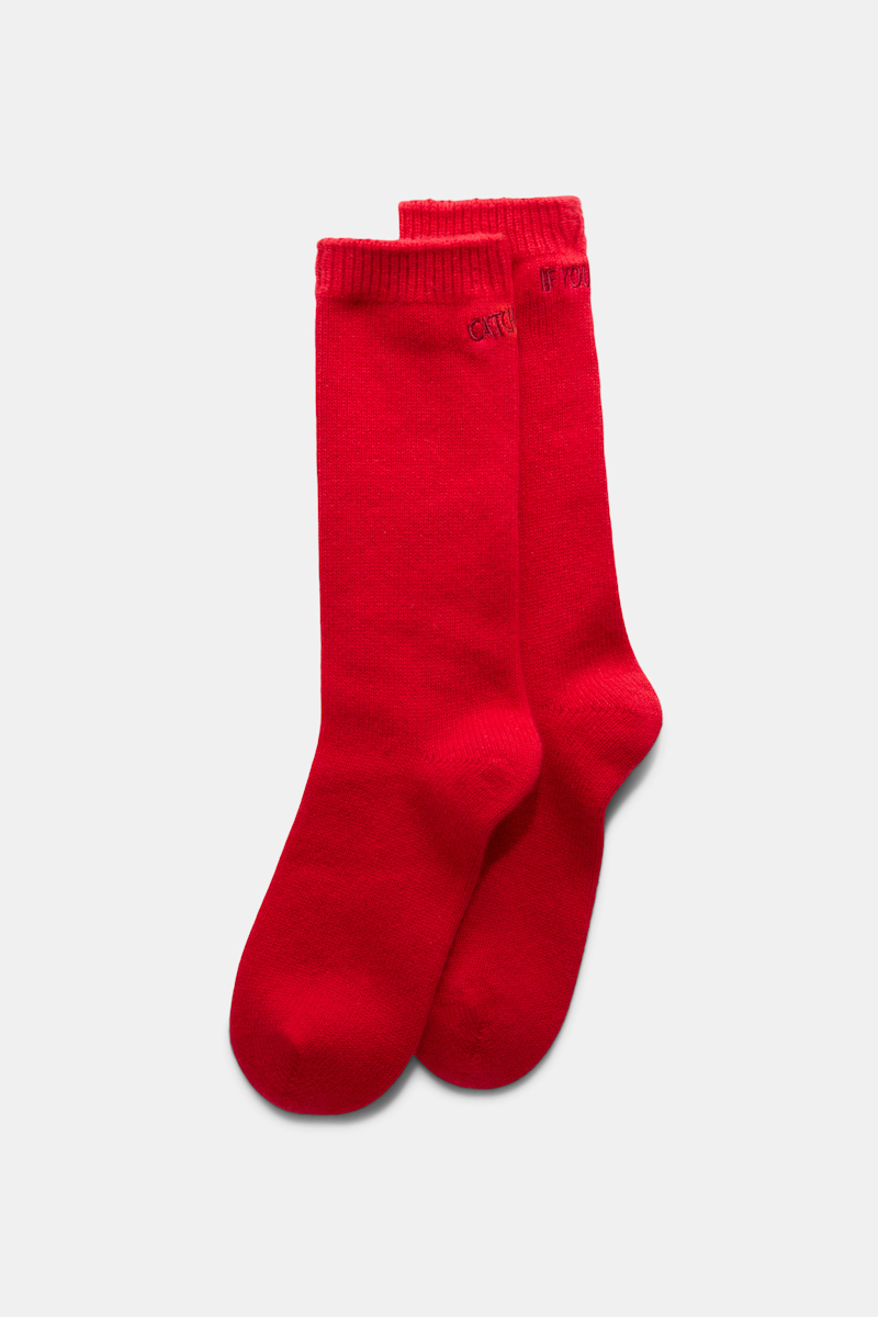 Dorothee Schumacher Cashmere Socks In Red