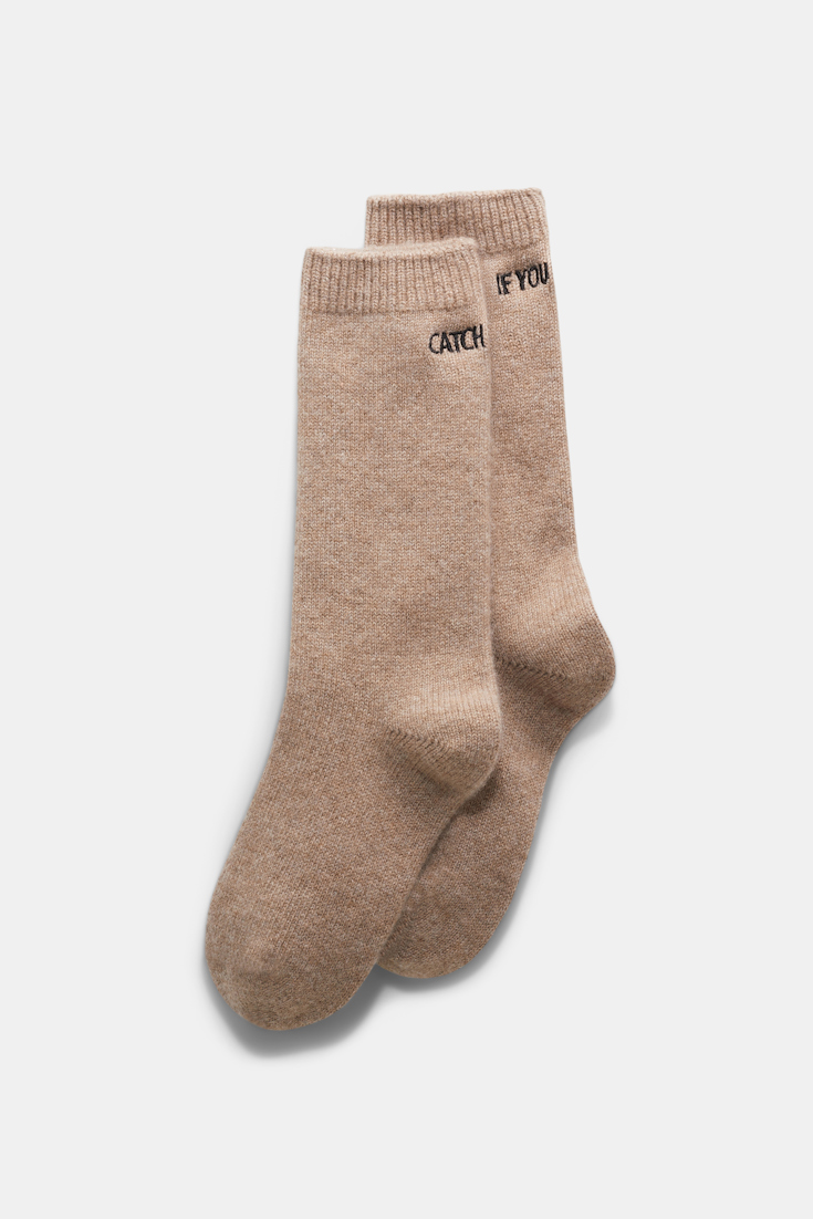 Dorothee Schumacher CASHMERE SOCKS heather biscuit
